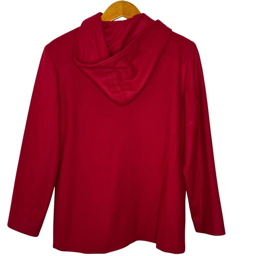 Vintage Sandro wool red hooded‎ coat - Picture 2 of 9